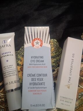 First Aid Beauty Hydrating Eye Cream - Light Blue and White Packaging